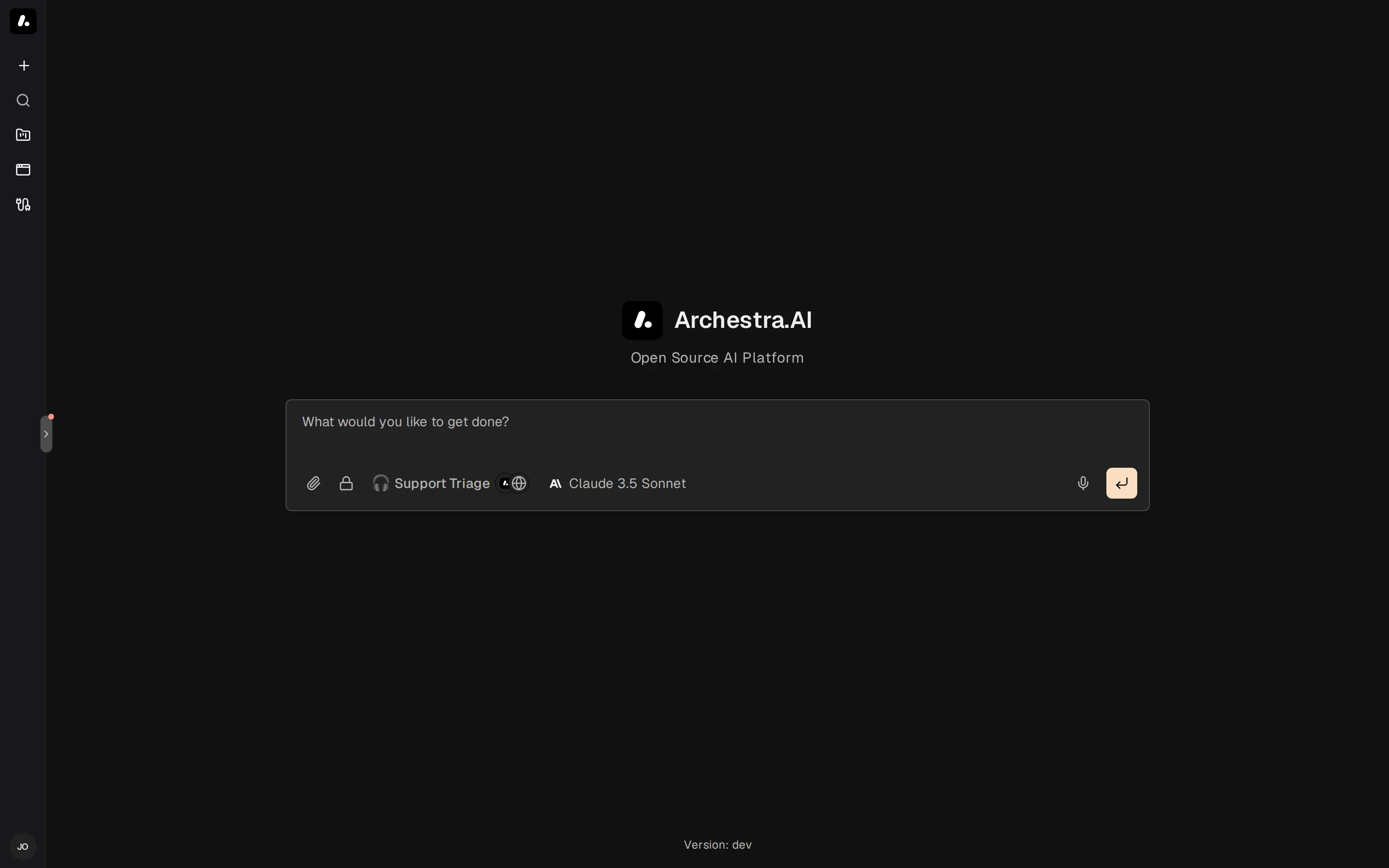 The chat composer with agent and model selectors