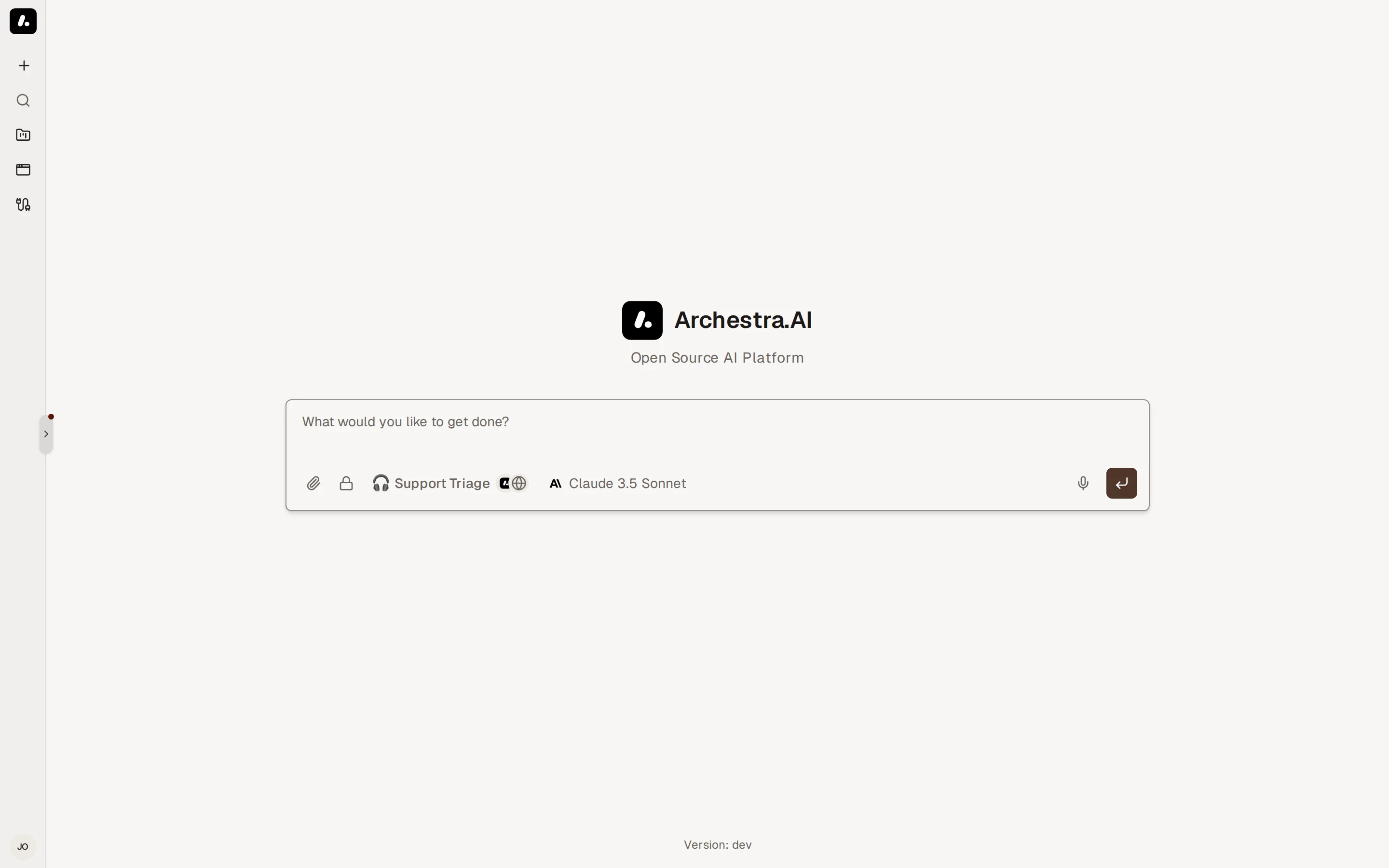 The chat composer with agent and model selectors