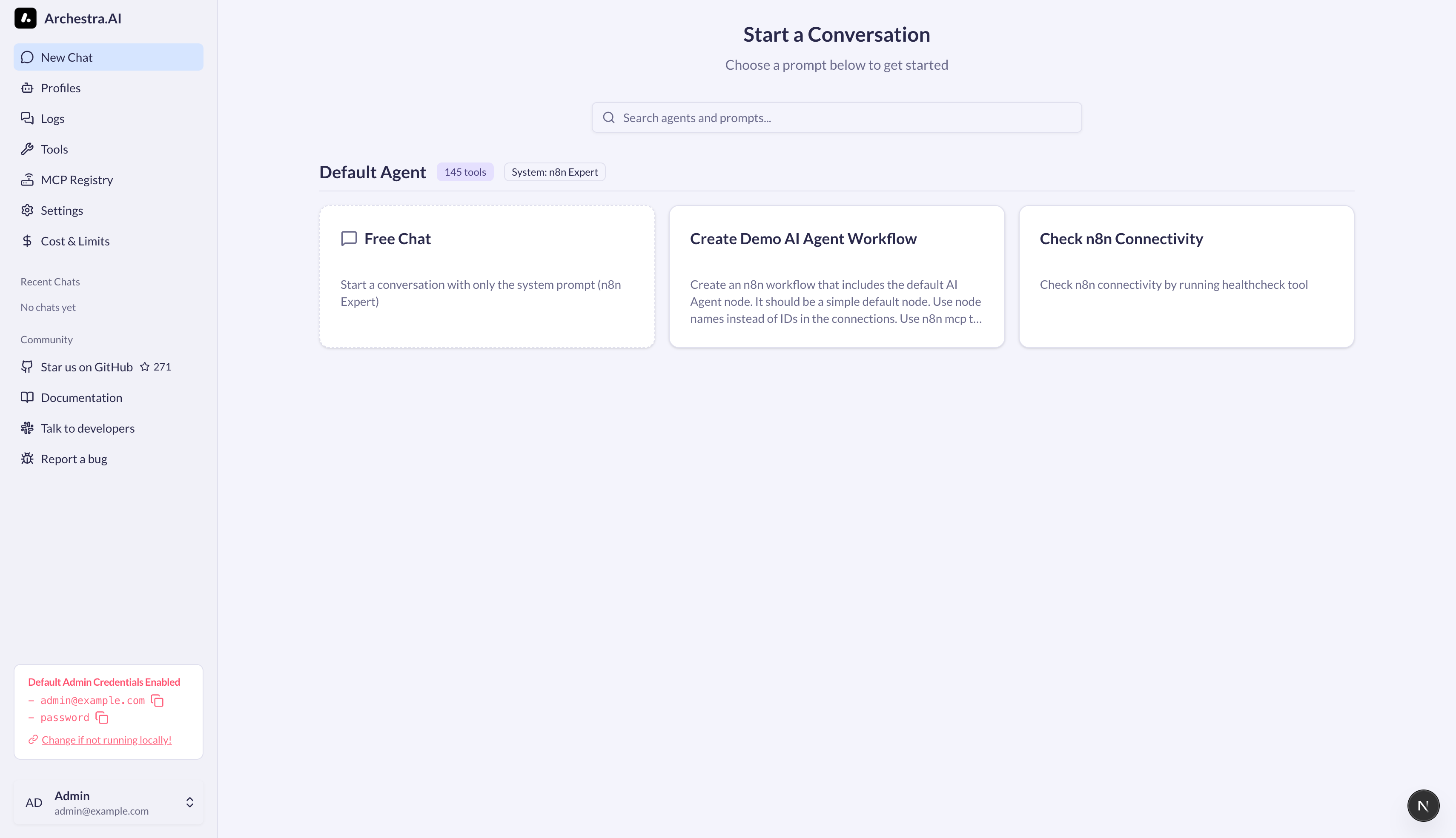 Archestra Platform Chat Interface