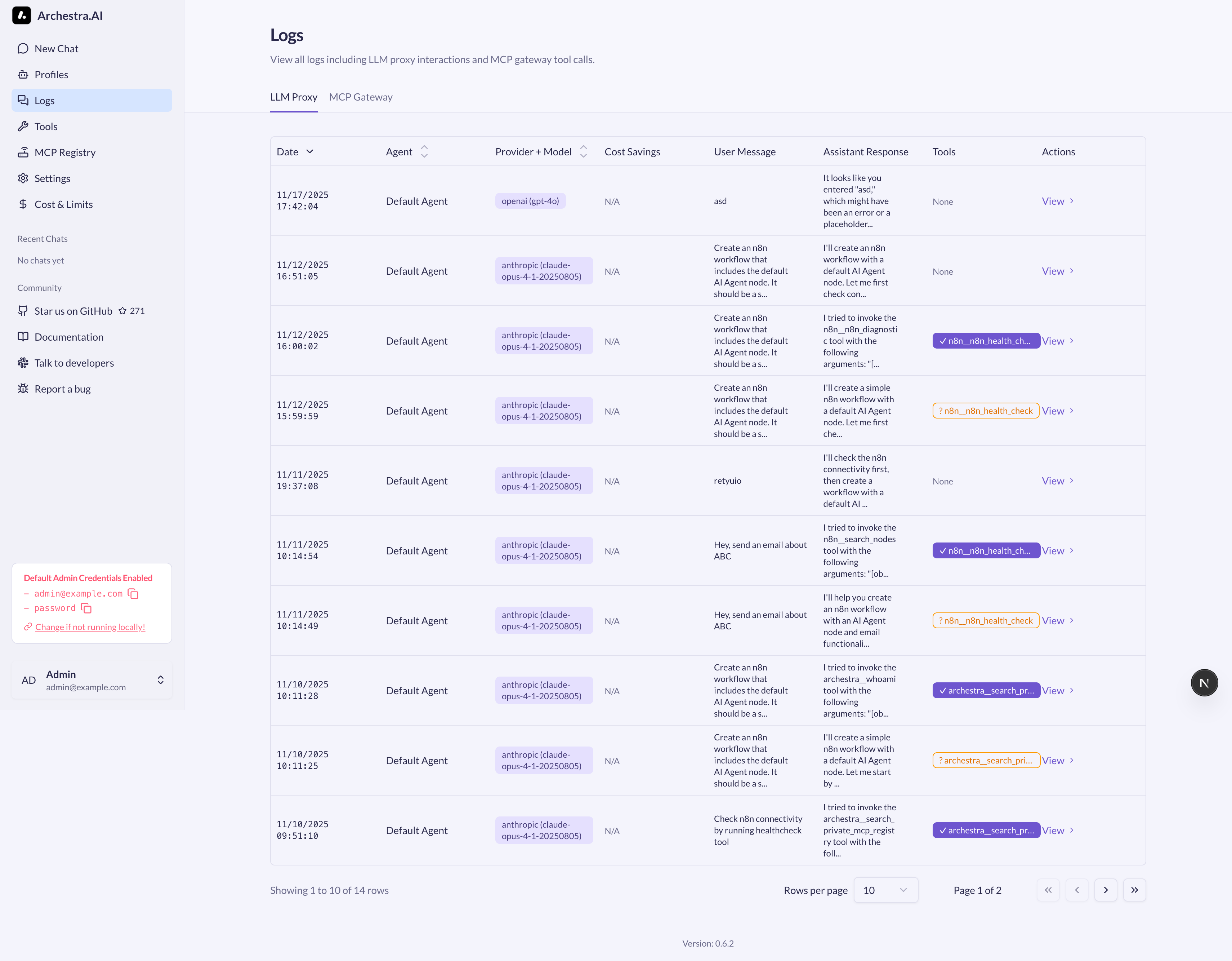 Platform Logs Viewer