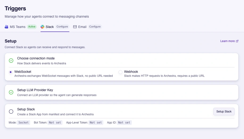 Slack Setup Wizard